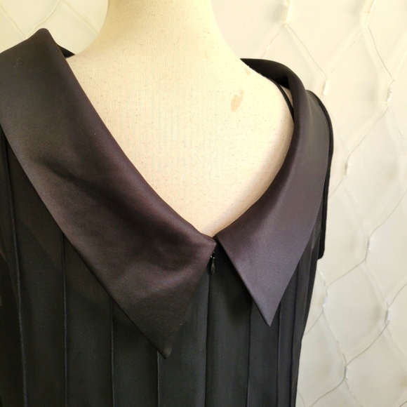 Black Cocktail Dress by Sandra Darren / Size 16 - Picture 5 of 9